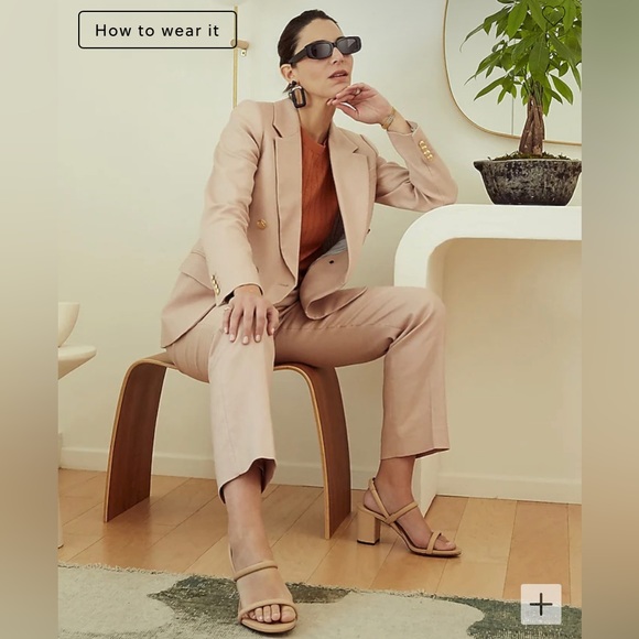 J. Crew NIB Lucie Slingback Block-Heel Sandals in Leather - Black - Picture 4 of 5